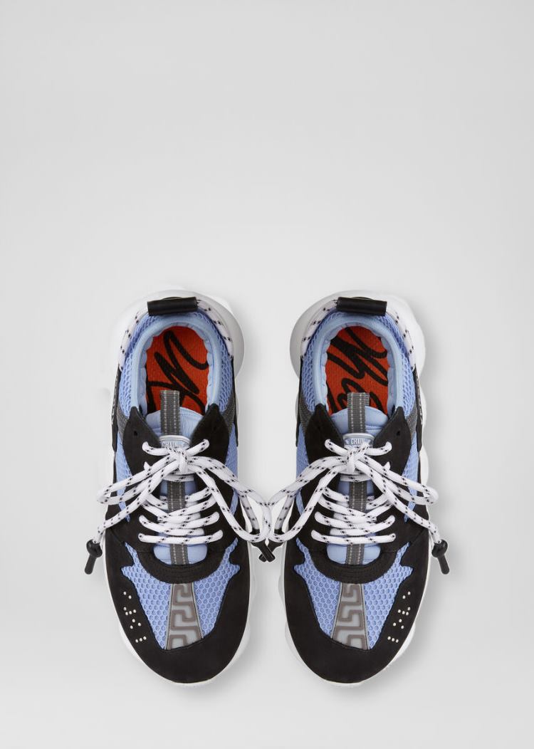 Versace Chain Reaction 2 Sneakers αθλητικα ανδρικα μπλε | T3BJYJF