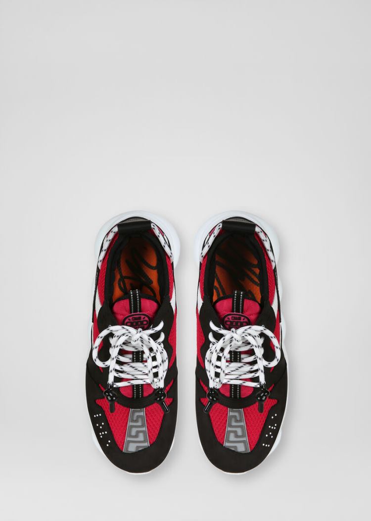 Versace Chain Reaction 2 Sneakers αθλητικα ανδρικα μαυρα | ZLZ3BLW