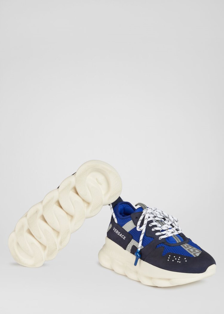 Versace Chain Reaction 2 Sneakers αθλητικα ανδρικα μπλε | ZSZU0GZ