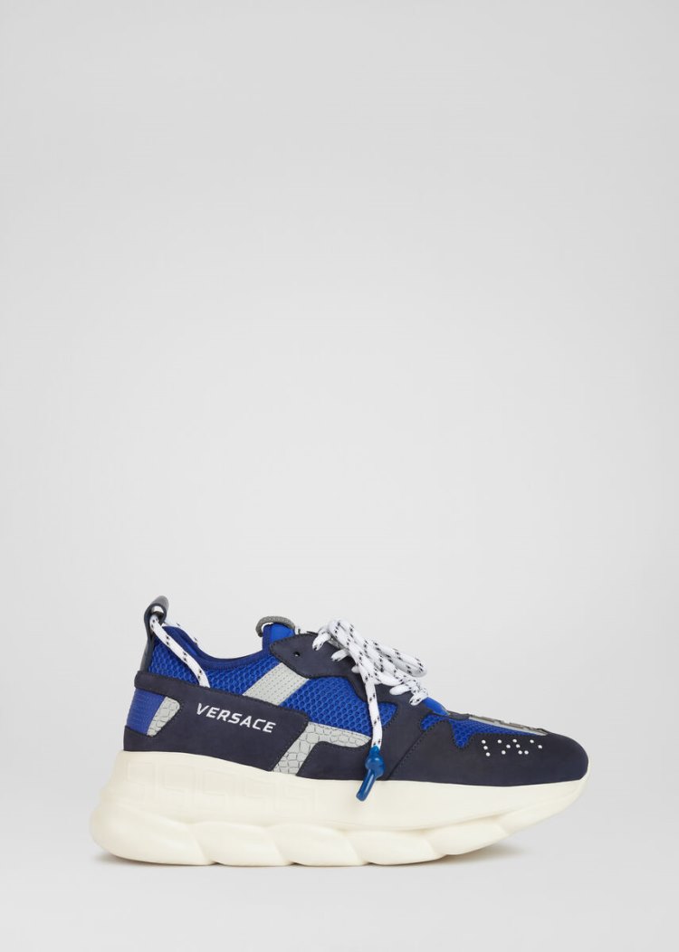 Versace Chain Reaction 2 Sneakers αθλητικα ανδρικα μπλε | ZSZU0GZ