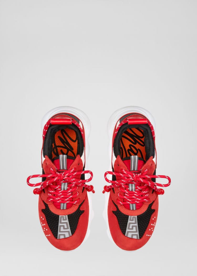 Versace Chain Reaction 2 Trainers αθλητικα γυναικεια κοκκινα | DB0DEF3