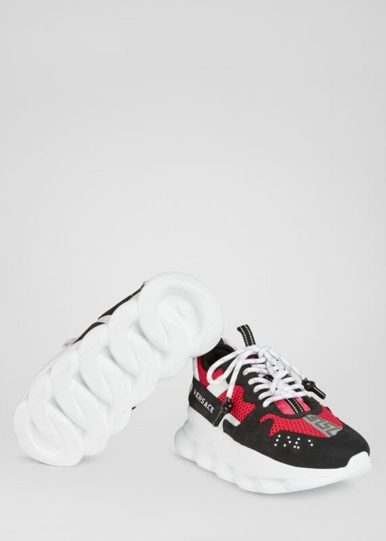 Versace Chain Reaction 2 Trainers αθλητικα γυναικεια μαυρα | JQONBJP