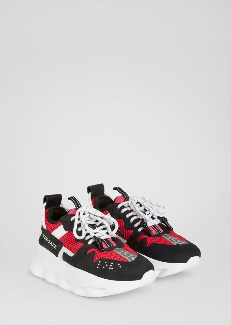 Versace Chain Reaction 2 Trainers αθλητικα γυναικεια μαυρα | JQONBJP