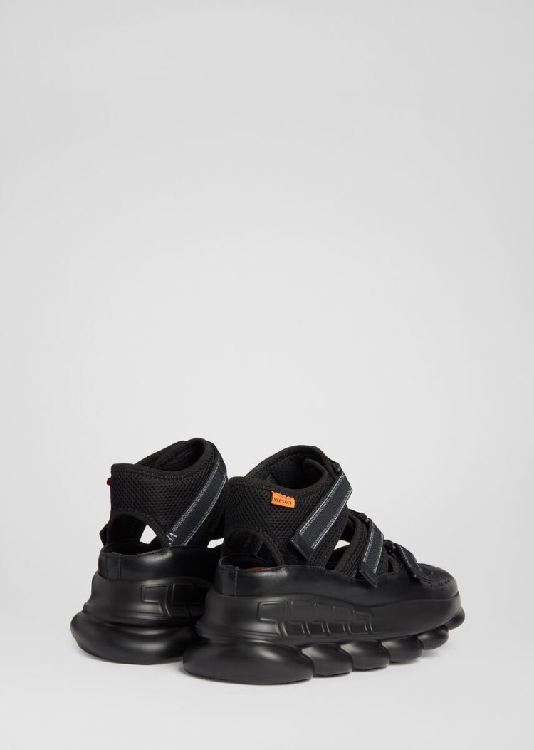 Versace Chain Reaction Sandals σανδαλια ανδρικα μαυρα | IVS0932