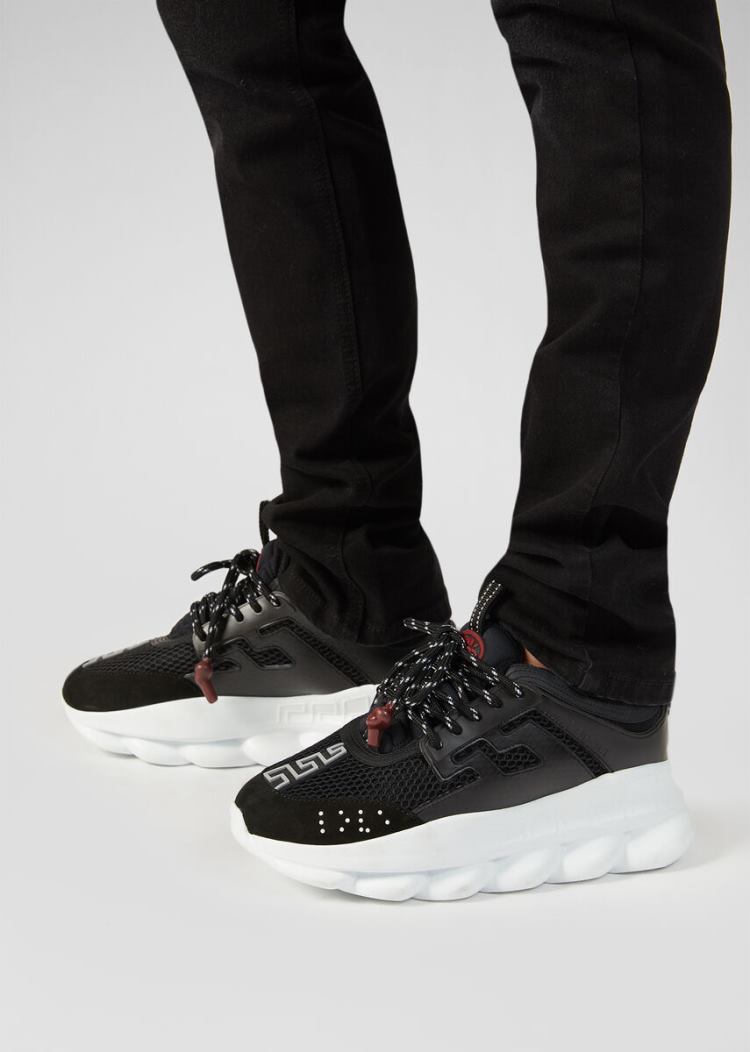 Versace Chain Reaction Trainers αθλητικα ανδρικα μαυρα | CLOXSSQ