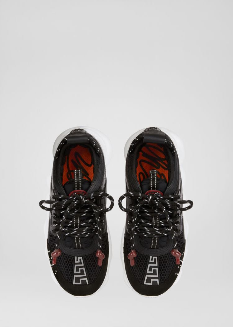 Versace Chain Reaction Trainers αθλητικα ανδρικα μαυρα | CLOXSSQ