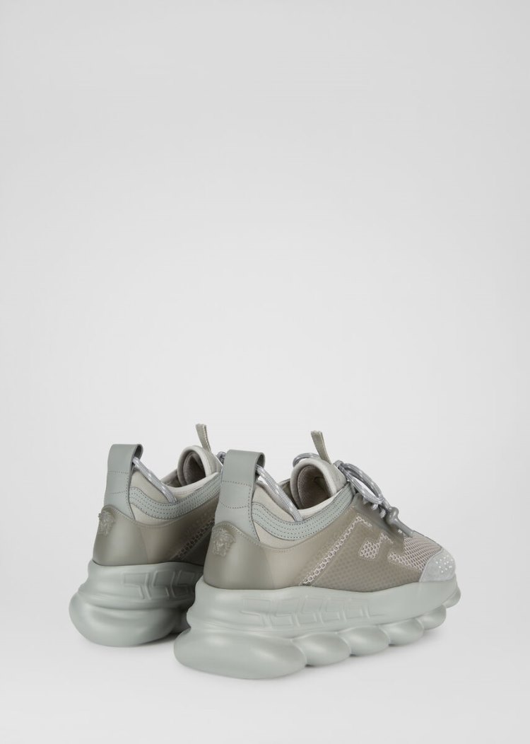 Versace Chain Reaction Trainers αθλητικα ανδρικα γκρι | M5K4C0J