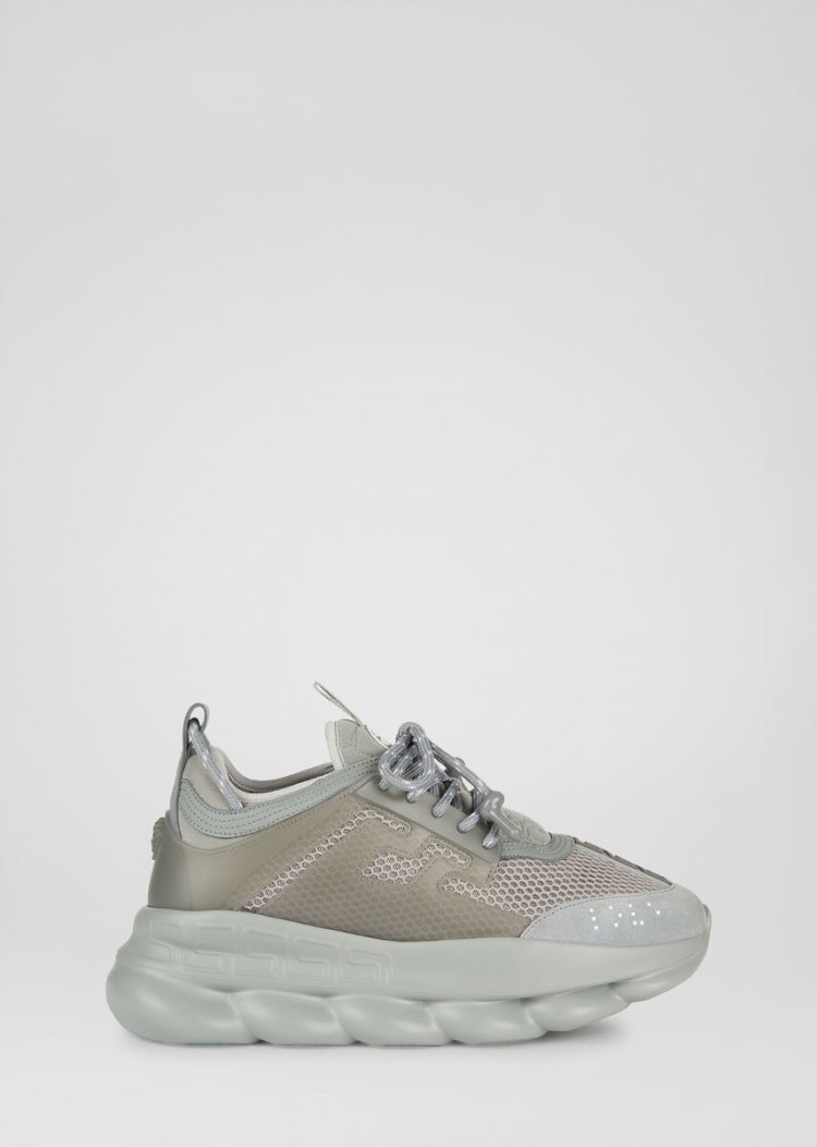 Versace Chain Reaction Trainers αθλητικα ανδρικα γκρι | M5K4C0J
