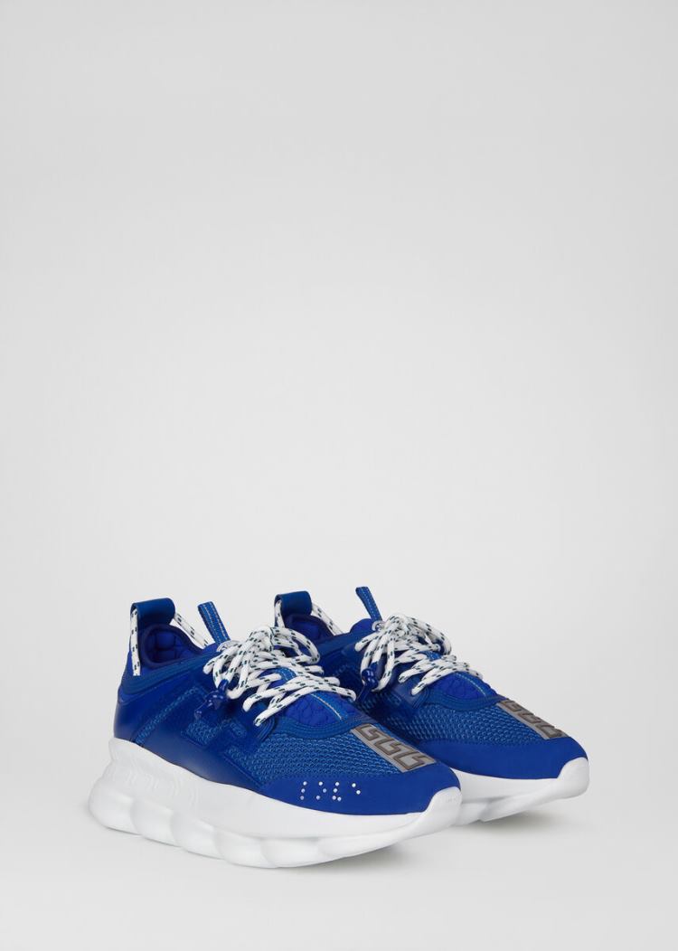 Versace Chain Reaction Trainers αθλητικα ανδρικα μπλε | RTC1KMI