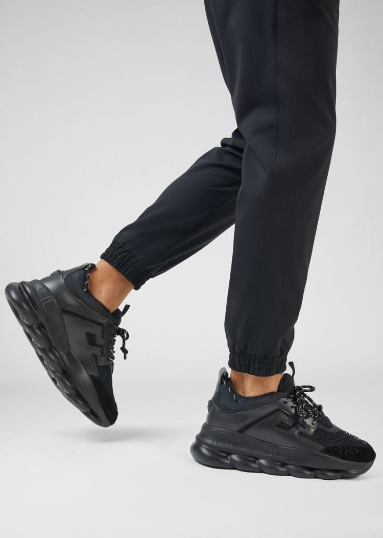 Versace Chain Reaction Trainers αθλητικα ανδρικα μαυρα | TVSS6TM