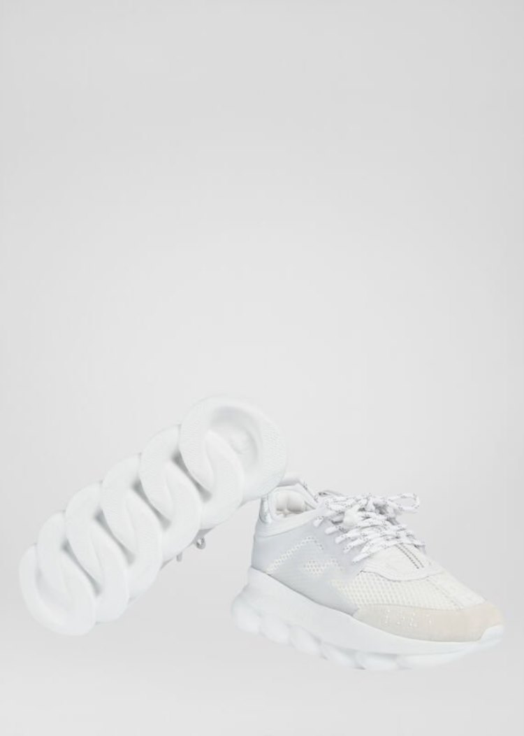 Versace Chain Reaction Trainers αθλητικα γυναικεια ασπρα | YDINV0M