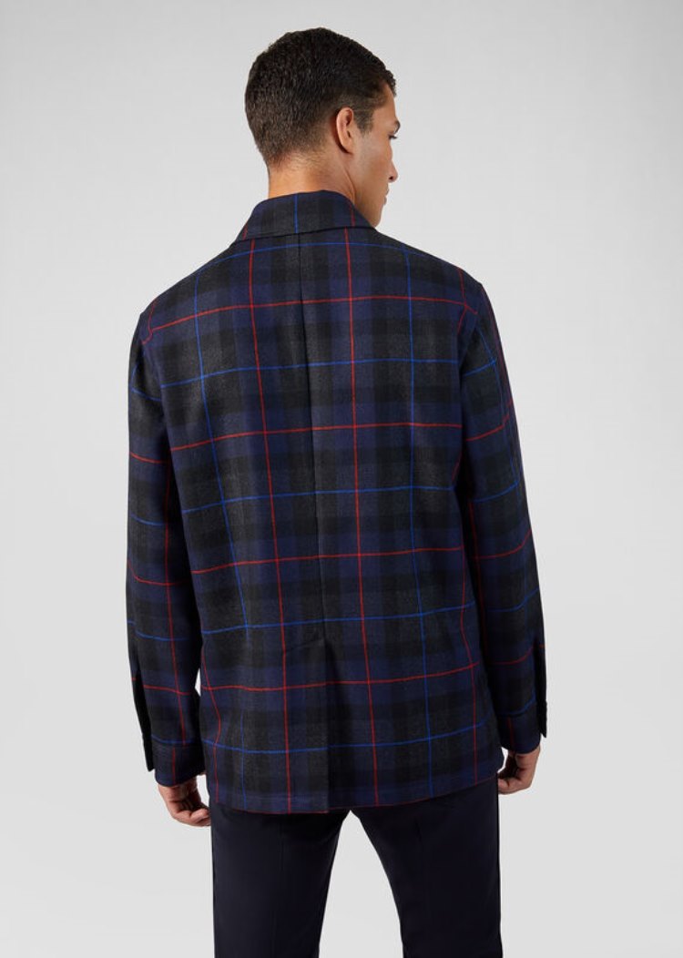Versace Checked Wool Jacket μπουφαν ανδρικα Πολύχρωμο | 4S8UDT7