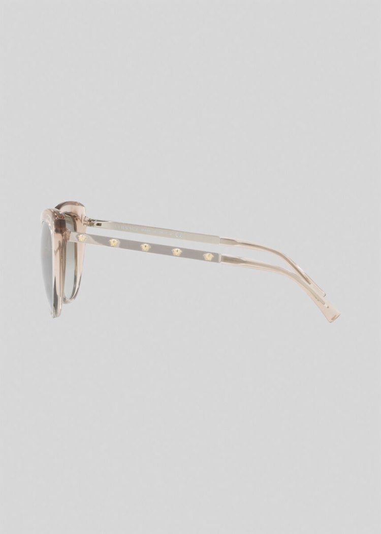 Versace Clear Medusina Cat Eye γυαλια ηλιου γυναικεια Μπεζ | M7ZJW54