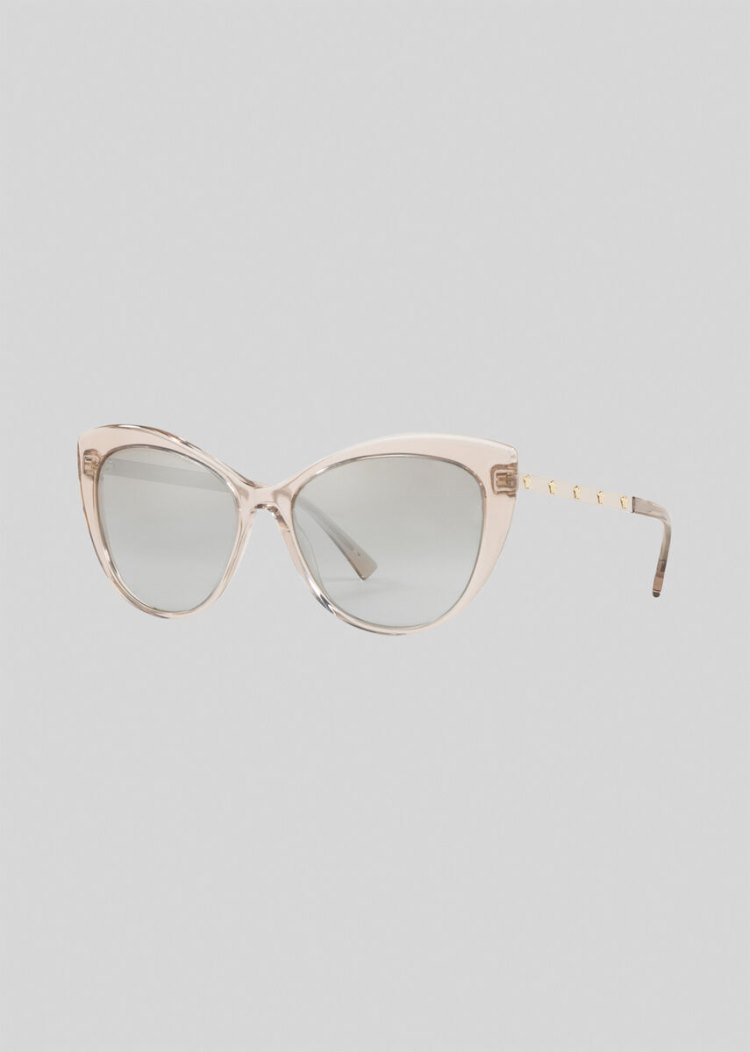 Versace Clear Medusina Cat Eye γυαλια ηλιου γυναικεια Μπεζ | M7ZJW54