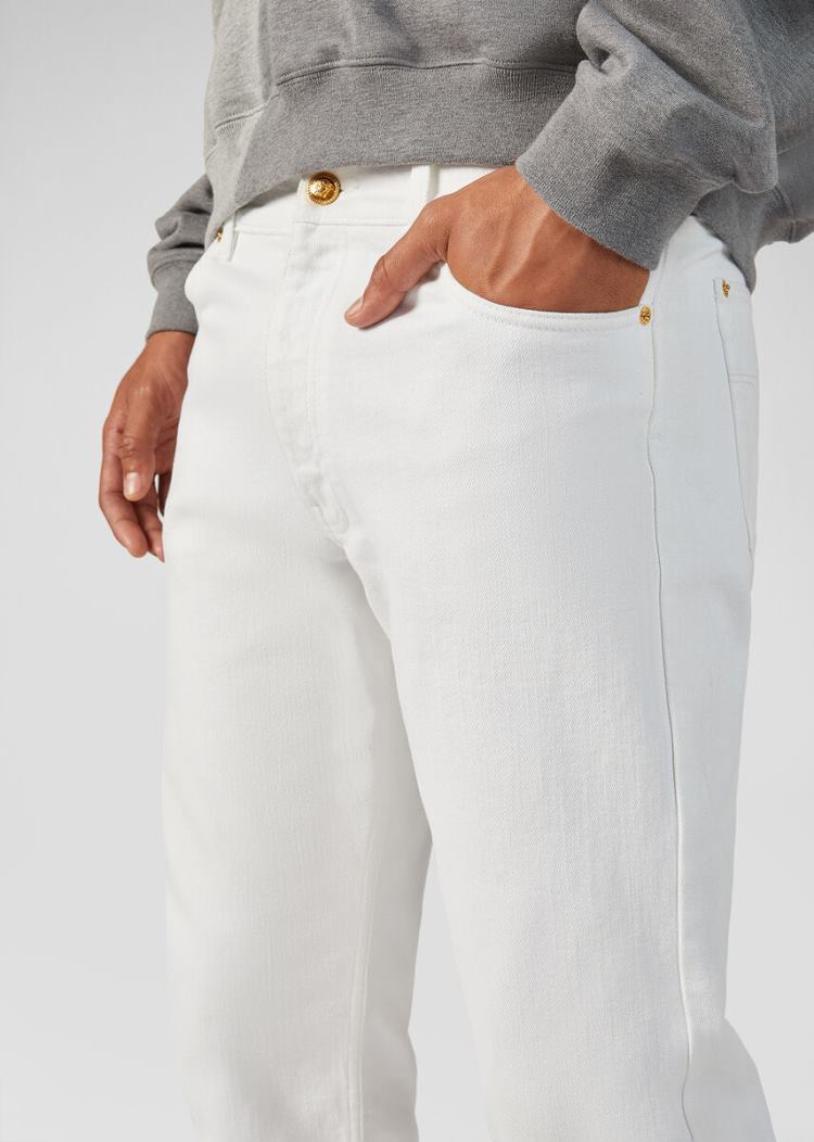 Versace Compilation Loose Fit Jeans τζιν παντελονι ανδρικα ασπρα | XVQ7414
