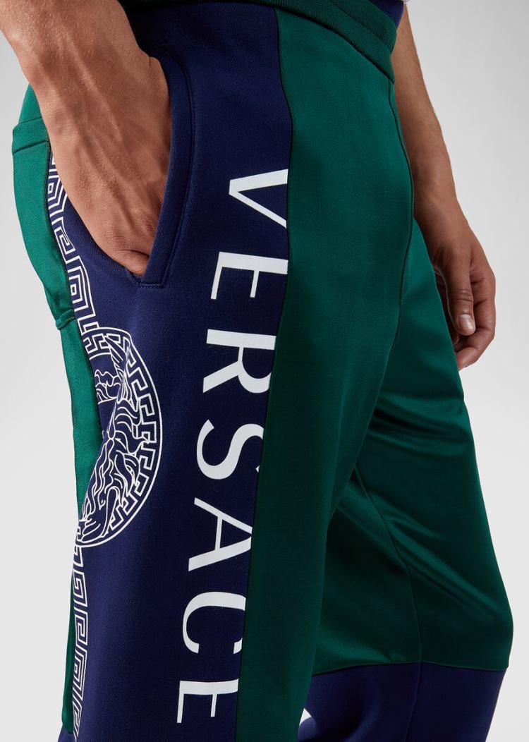 Versace Compilation Trackpants παντελόνι ανδρικα μπλε | Y58NKPI