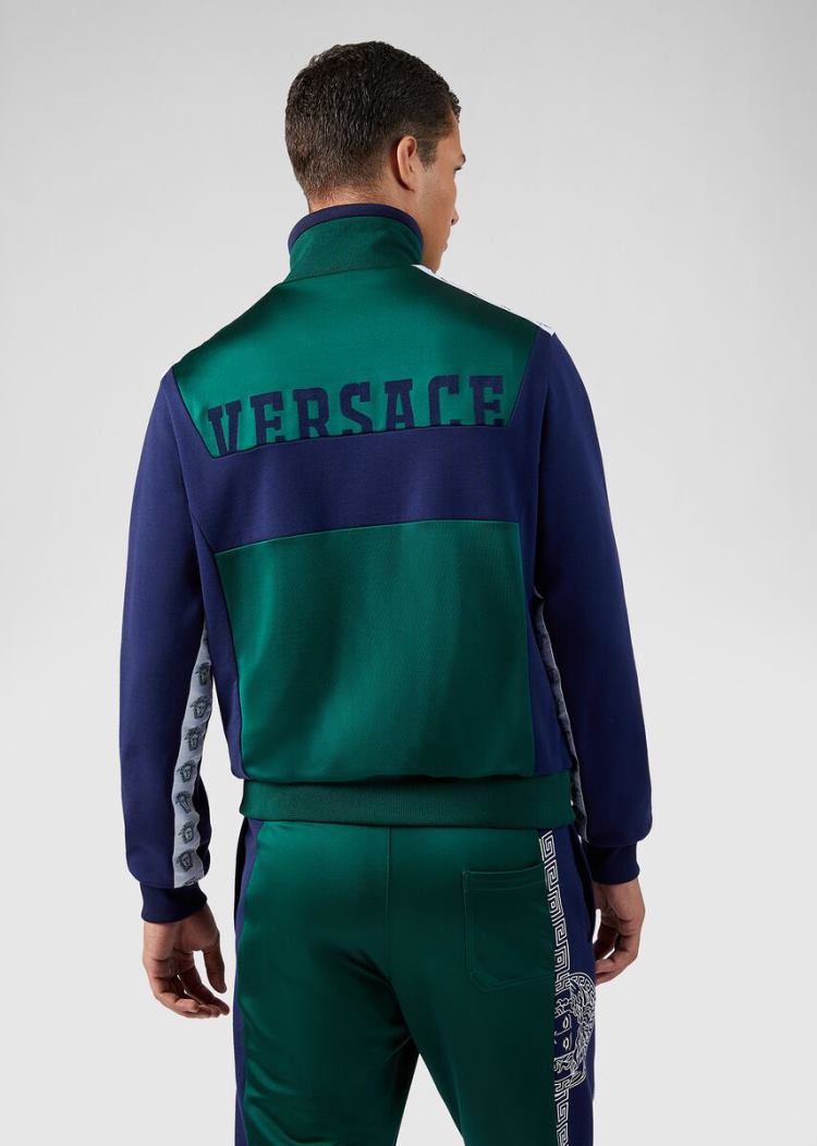 Versace Compilation tracking Jacket μπουφαν ανδρικα μπλε | M8FYDE0