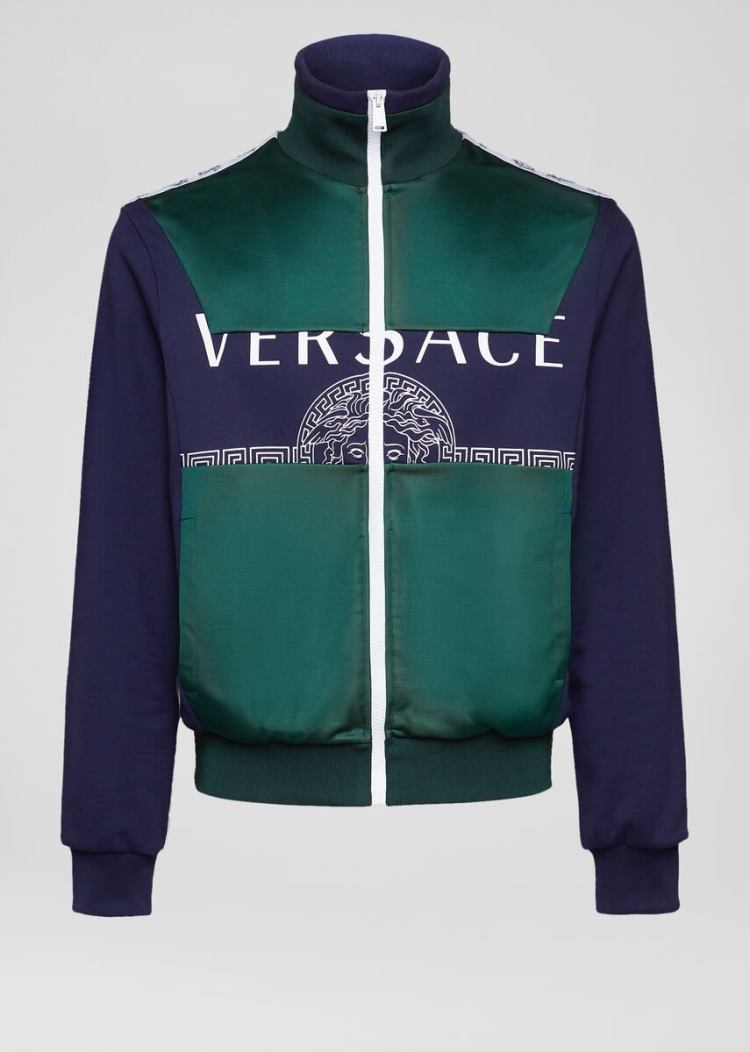 Versace Compilation tracking Jacket μπουφαν ανδρικα μπλε | M8FYDE0