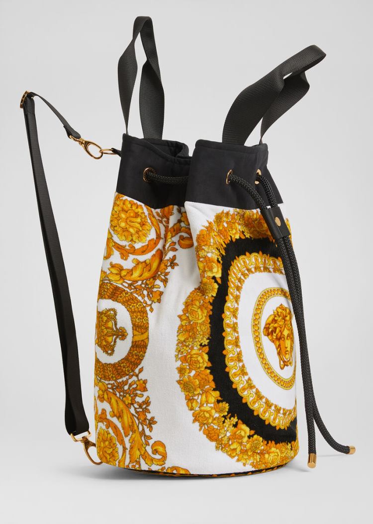 Versace Crete de Fleur Beach Bag μαγιό γυναικεια Πολύχρωμο | QQE64OS