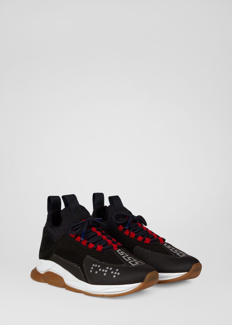 Versace Cross Chainer Trainers αθλητικα ανδρικα μαυρα | WW3MEHA
