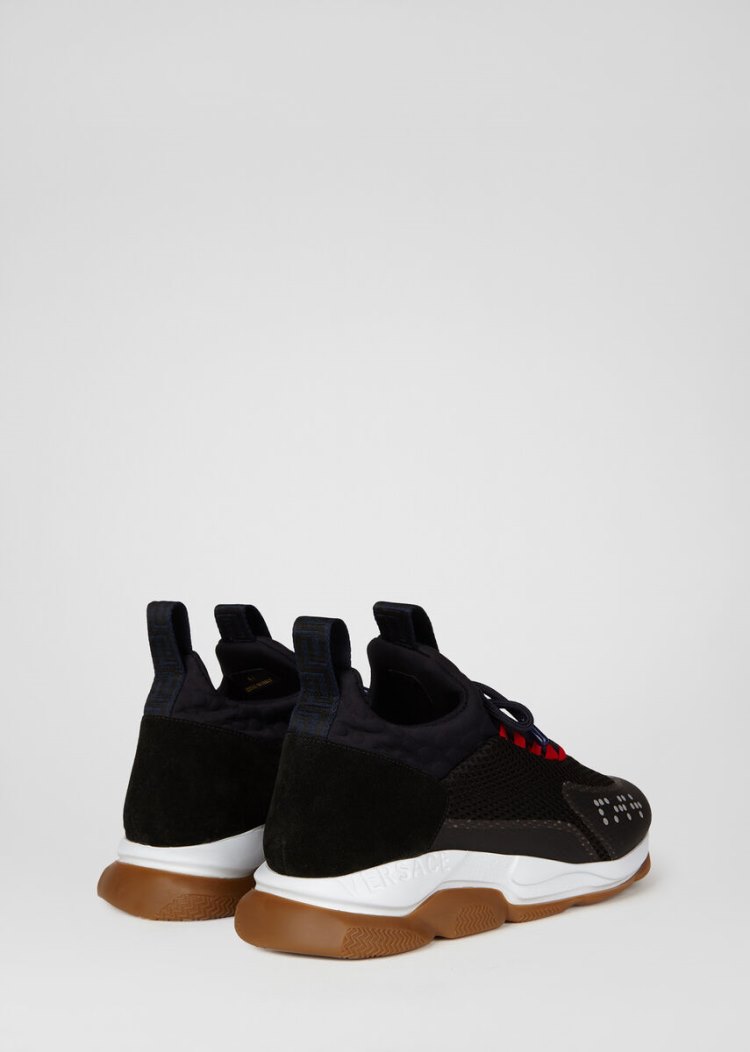 Versace Cross Chainer Trainers αθλητικα ανδρικα μαυρα | WW3MEHA
