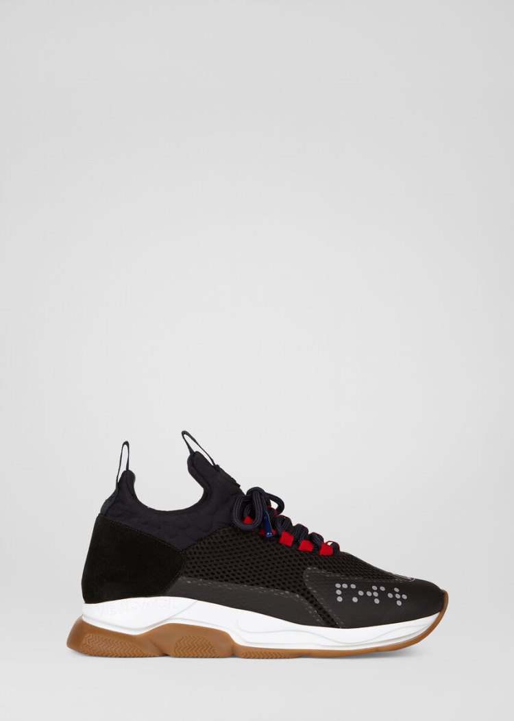 Versace Cross Chainer Trainers αθλητικα ανδρικα μαυρα | WW3MEHA