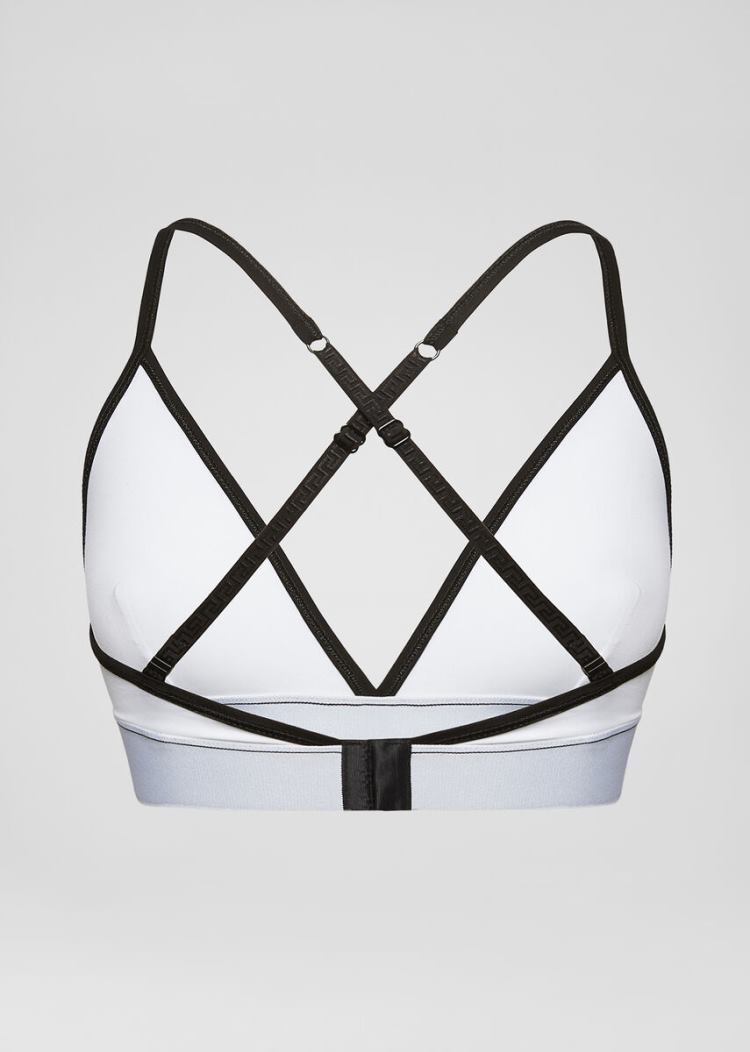 Versace Crystal GV Signature Bralette εσωρουχα γυναικεια ασπρα | NF6ZKHS