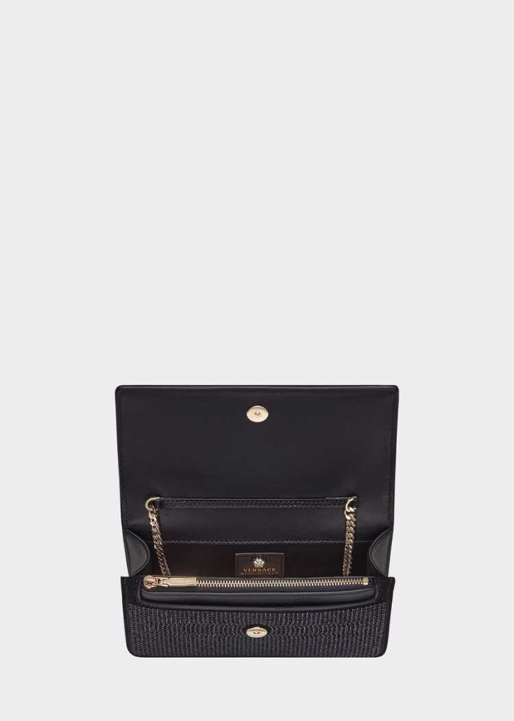 Versace Crystal Palazzo Evening Bag Evening Bags γυναικεια μαυρα | UE0JHSU