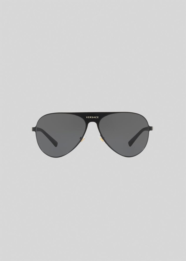 Versace Dark Grey Medusina Pilot γυαλια ηλιου ανδρικα σκούρο γκρι | OWU1II0