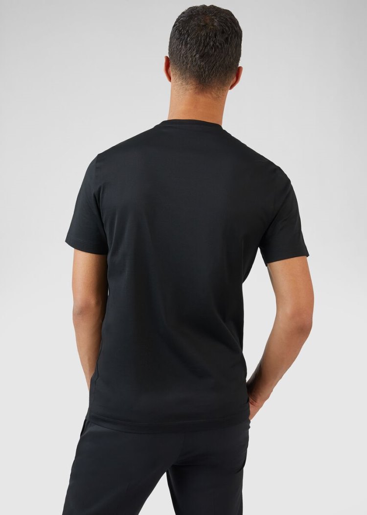 Versace Embellished Medusa Logo T Shirt μπλουζακια ανδρικα μαυρα | Z95KT1U