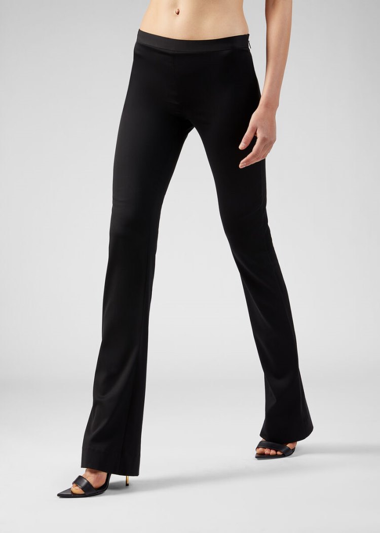 Versace Flared Pants παντελόνι γυναικεια μαυρα | COL3A6X