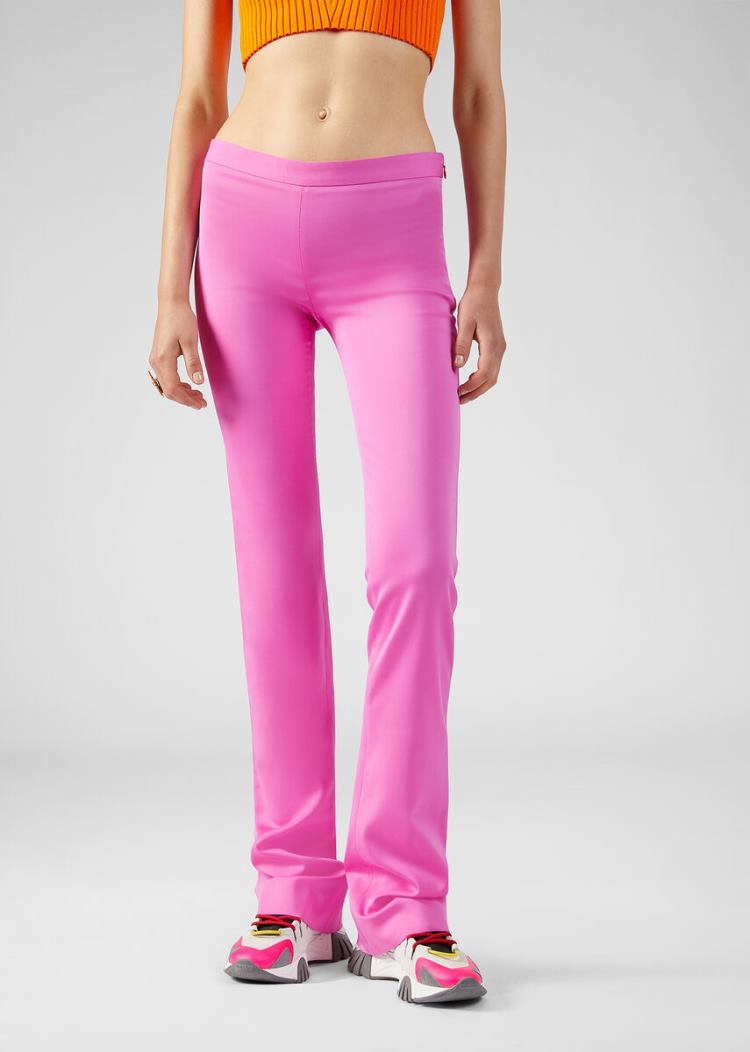Versace Flared Pants παντελόνι γυναικεια ροζ | OE9JRMG