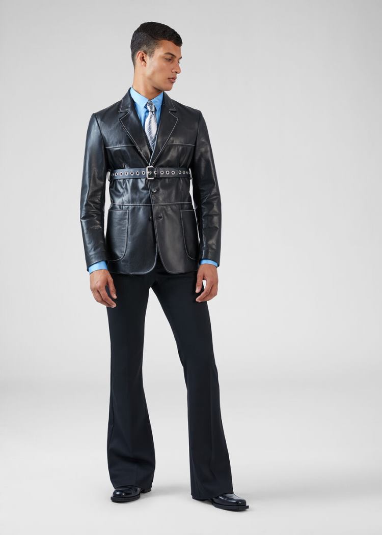 Versace Flared Wool Trousers παντελόνι ανδρικα μαυρα | QKI9FCK
