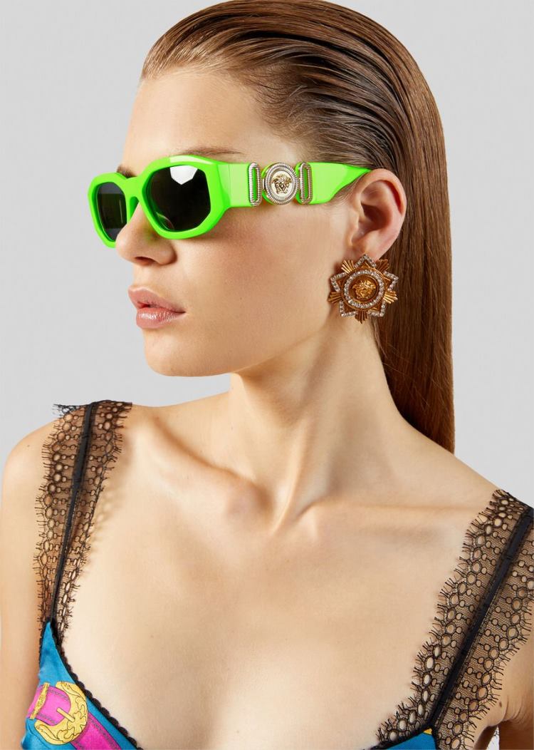 Versace Fluo Green Medusa Biggie γυαλια ηλιου γυναικεια πρασινο | CLD2ZKT