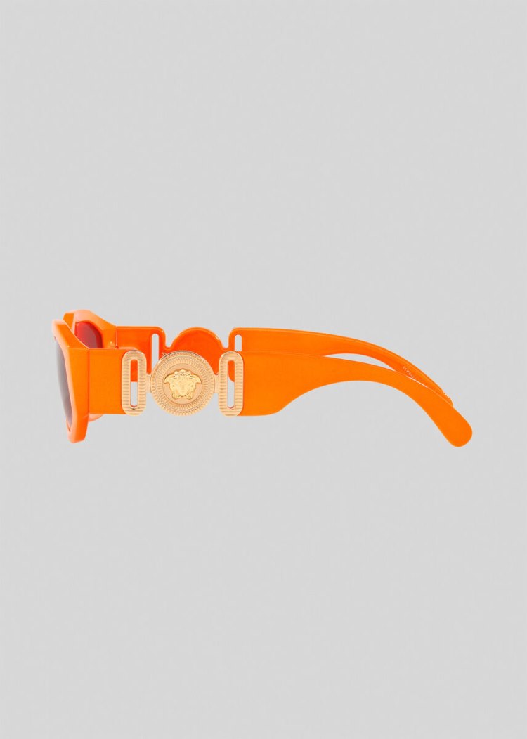Versace Fluo Orange Medusa Biggie γυαλια ηλιου ανδρικα πορτοκαλι | 3BDG98C