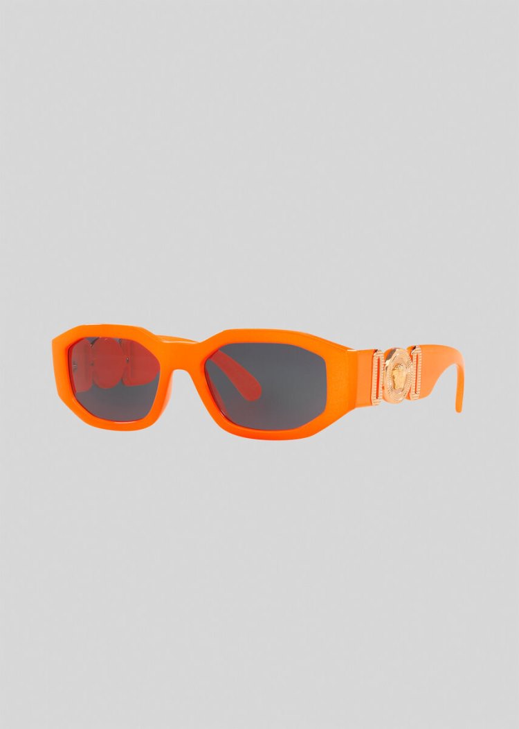 Versace Fluo Orange Medusa Biggie γυαλια ηλιου ανδρικα πορτοκαλι | 3BDG98C