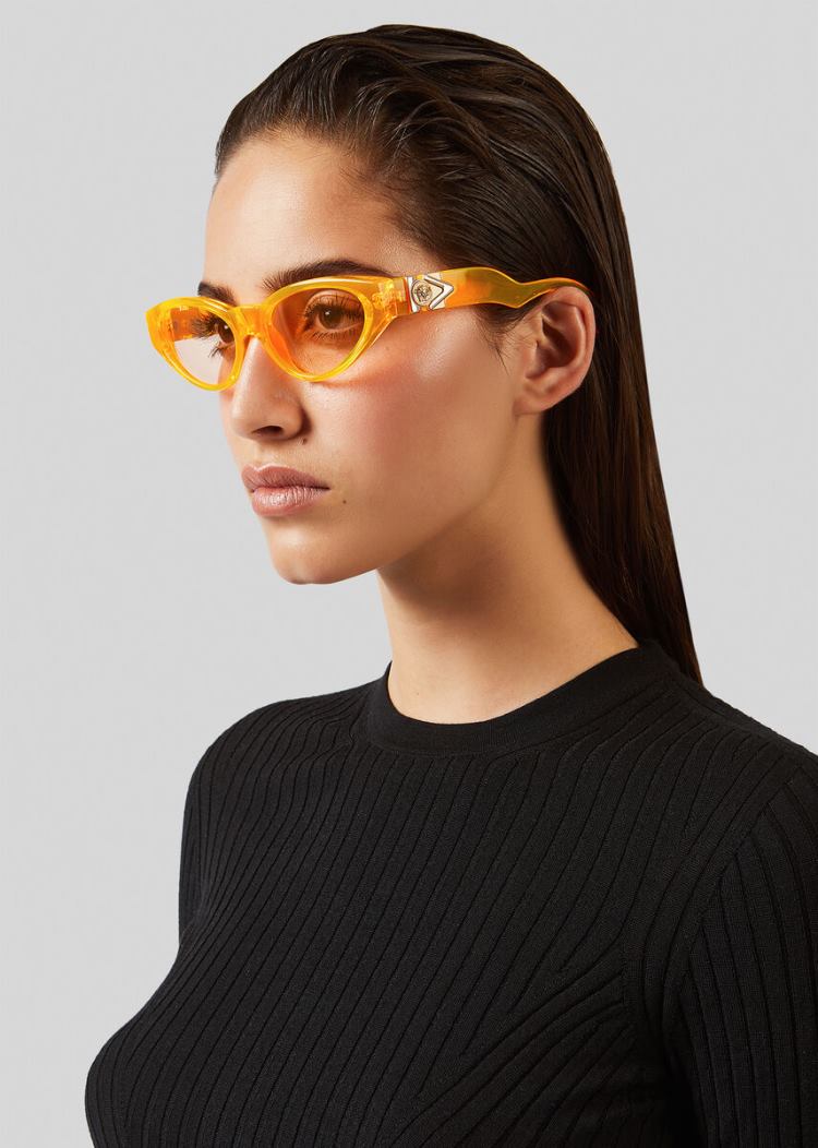 Versace Fluo Orange V-Medusa γυαλια ηλιου γυναικεια πορτοκαλι | SW5M8KC