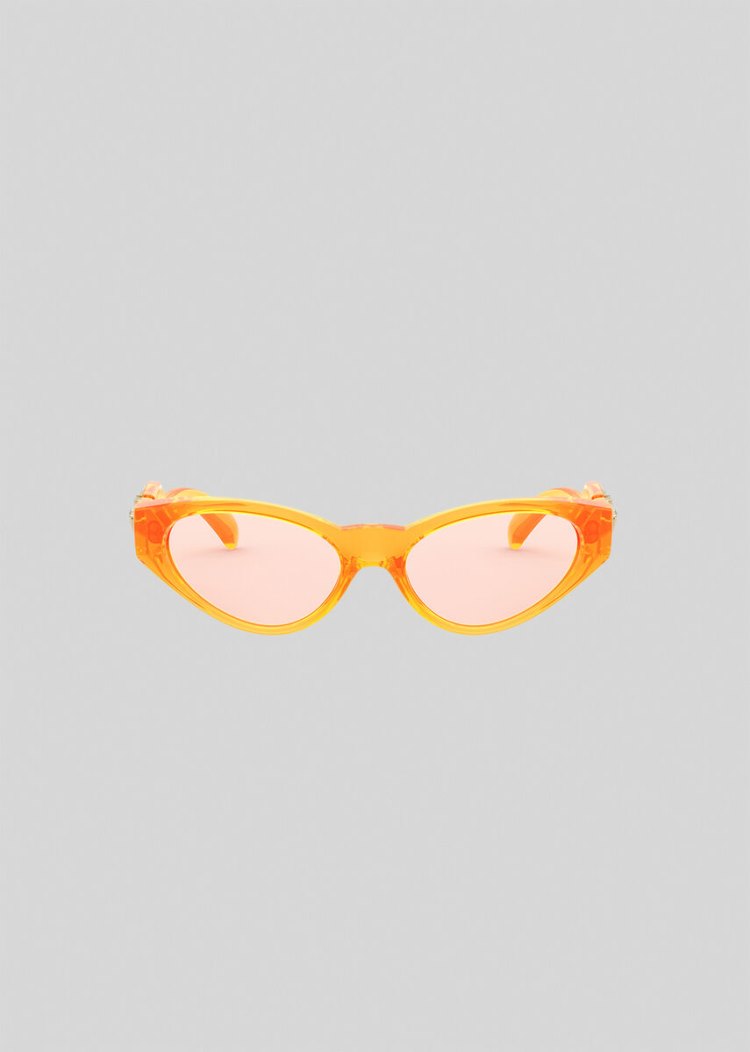 Versace Fluo Orange V-Medusa γυαλια ηλιου γυναικεια πορτοκαλι | SW5M8KC