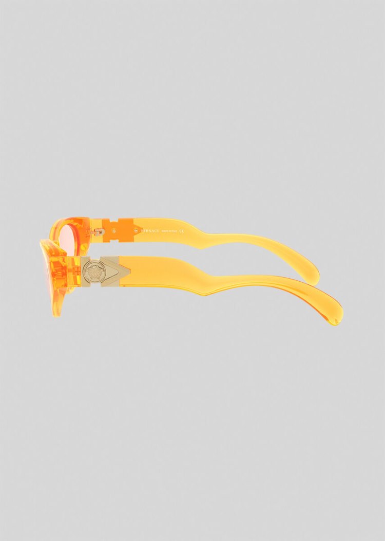 Versace Fluo Orange V-Medusa γυαλια ηλιου γυναικεια πορτοκαλι | SW5M8KC