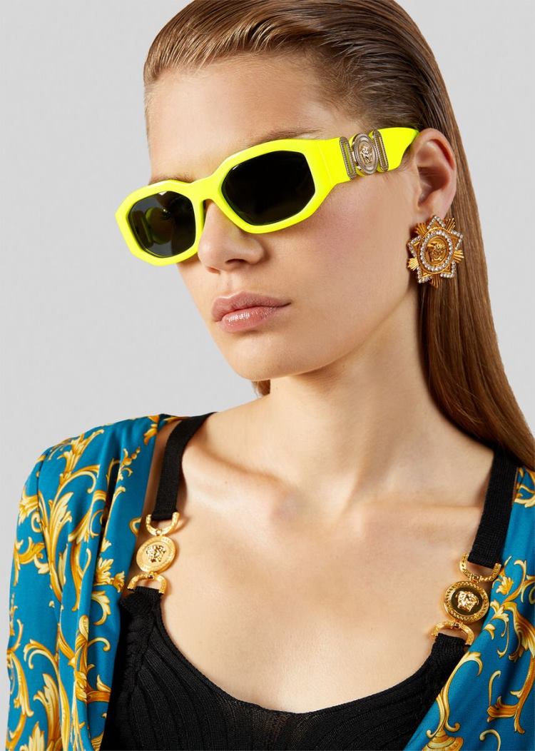 Versace Fluo Yellow Medusa Biggie γυαλια ηλιου γυναικεια κίτρινα | IKX29MV
