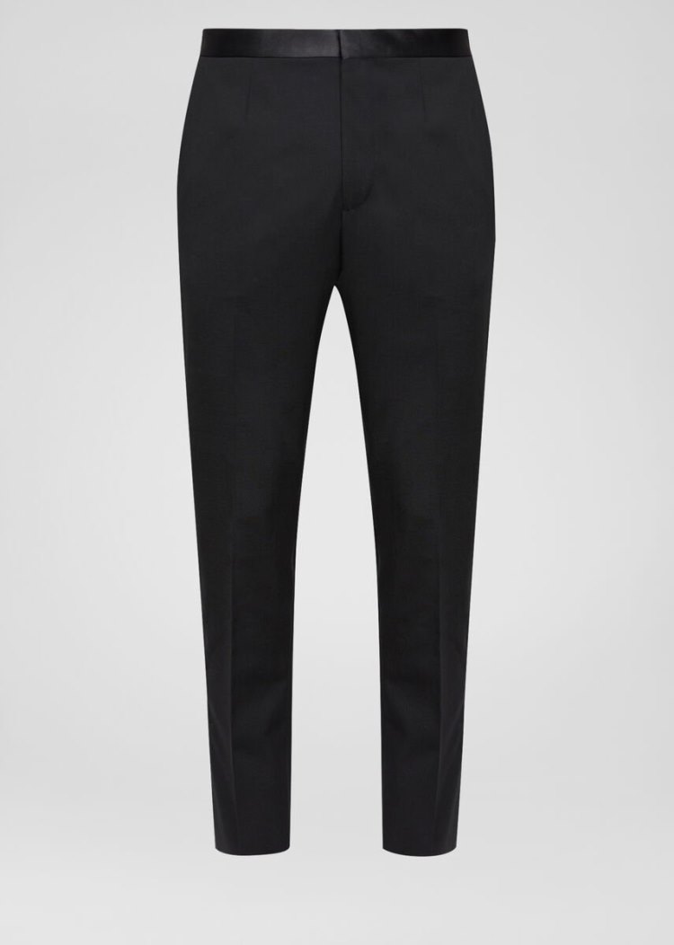Versace Formal Virgin Wool Trousers παντελόνι ανδρικα μαυρα | S1DDDZT