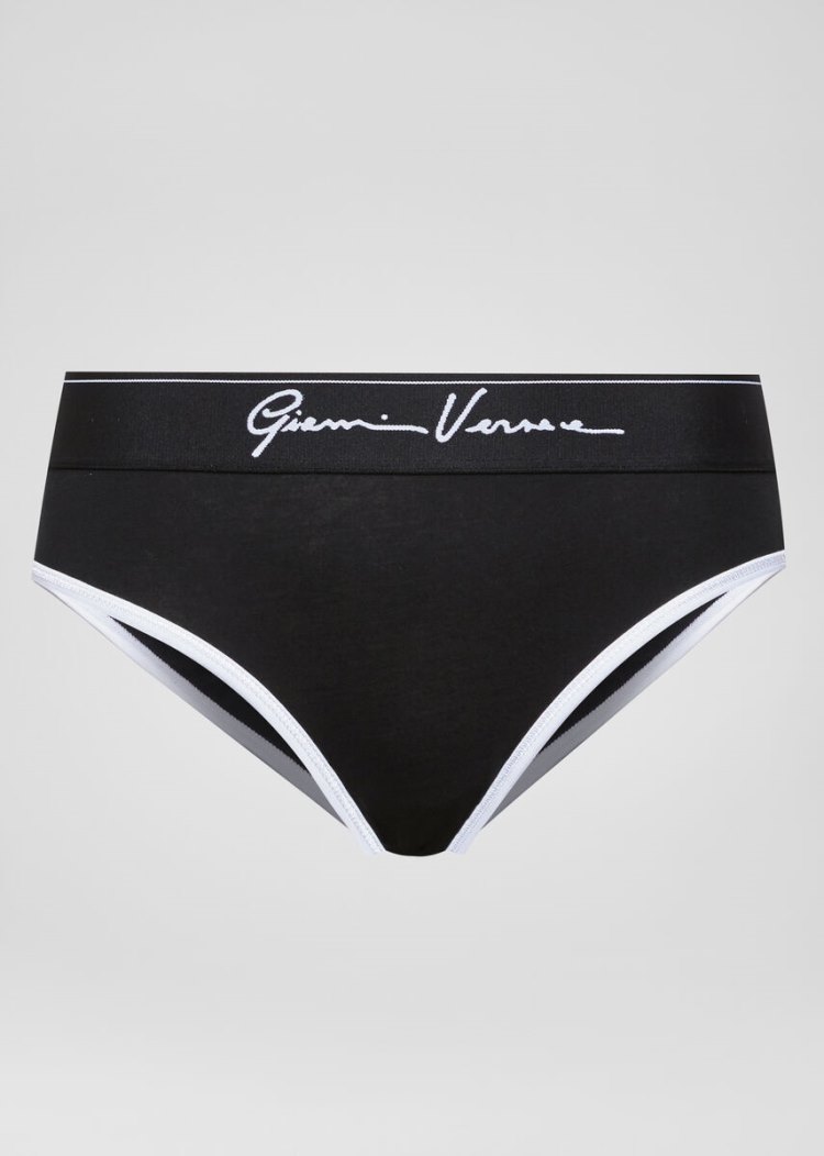 Versace GV Signature Briefs εσωρουχα γυναικεια μαυρα | QO177JA