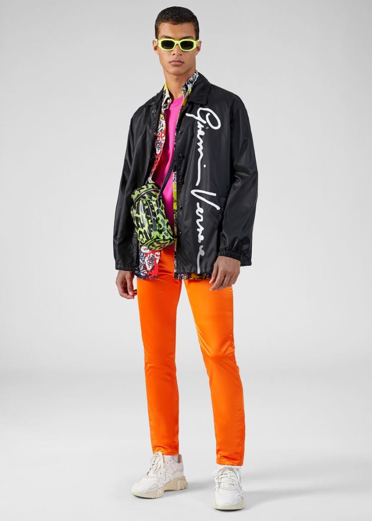 Versace GV Signature Jacket μπουφαν ανδρικα μαυρα | L1JI54N