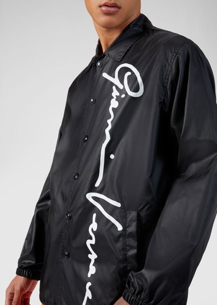 Versace GV Signature Jacket μπουφαν ανδρικα μαυρα | L1JI54N