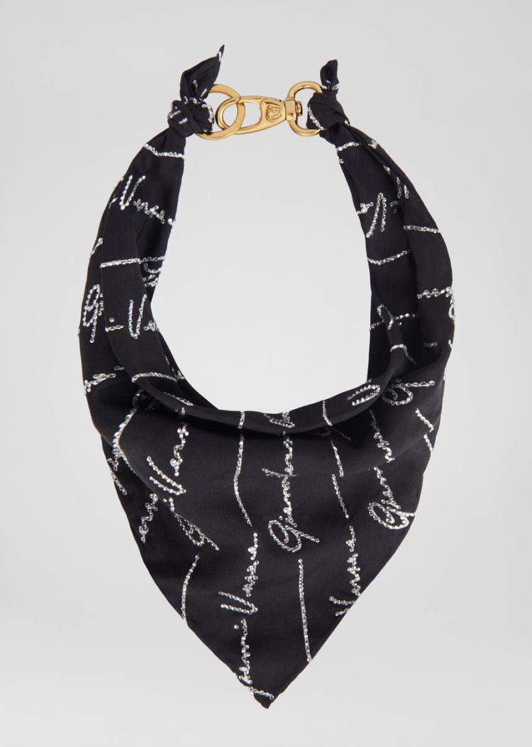 Versace GV Signature Print Silk Bandana Necklace κασκολ γυναικεια Πολύχρωμο | ES6ID0H