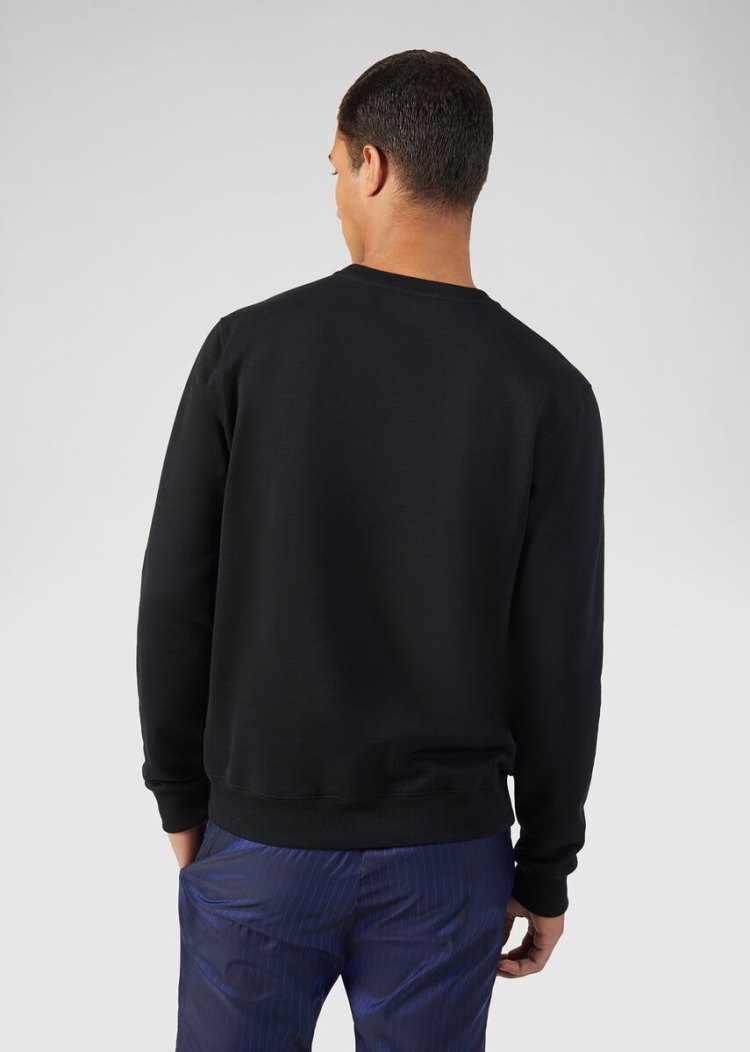 Versace GV Signature Print Sweatshirt Φούτερ ανδρικα μαυρα | 0NV6P51