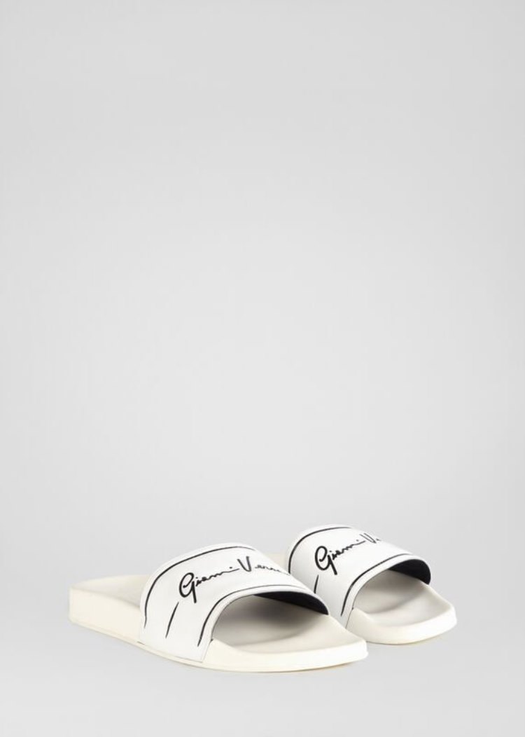 Versace GV Signature Slides παντοφλεσ γυναικεια ασπρα | R6CXRRD