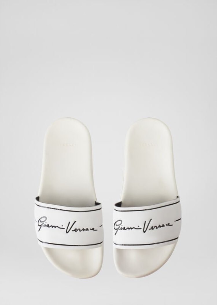 Versace GV Signature Slides παντοφλεσ γυναικεια ασπρα | R6CXRRD
