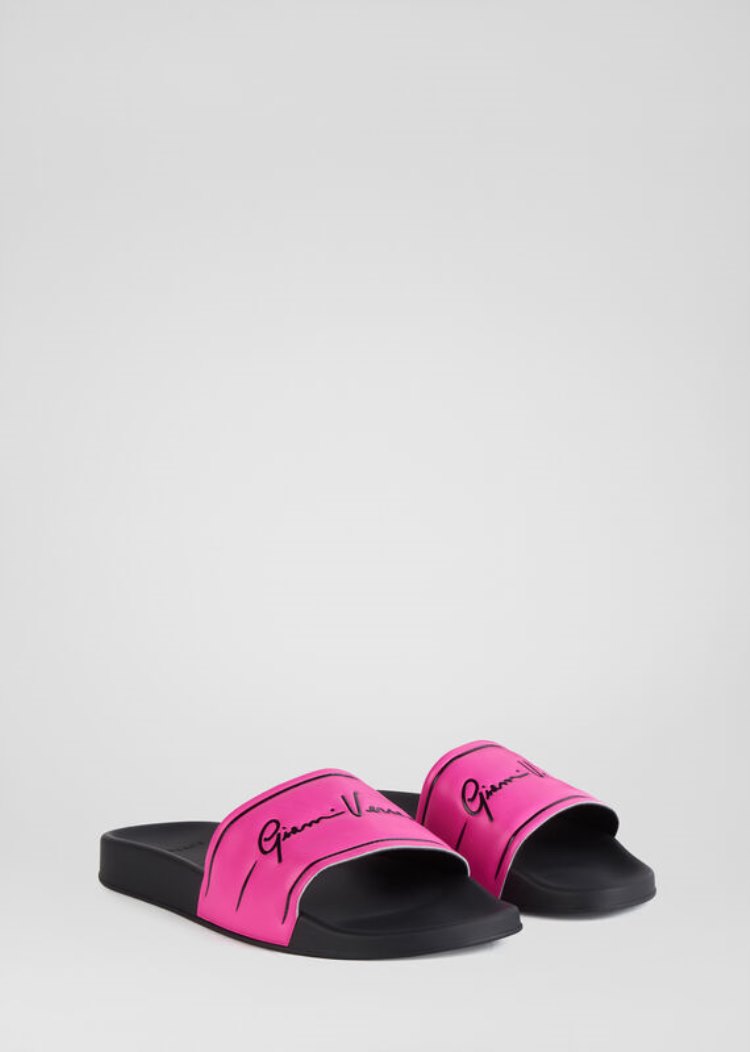 Versace GV Signature Slides παντοφλεσ γυναικεια ροζ | YRVV9CN