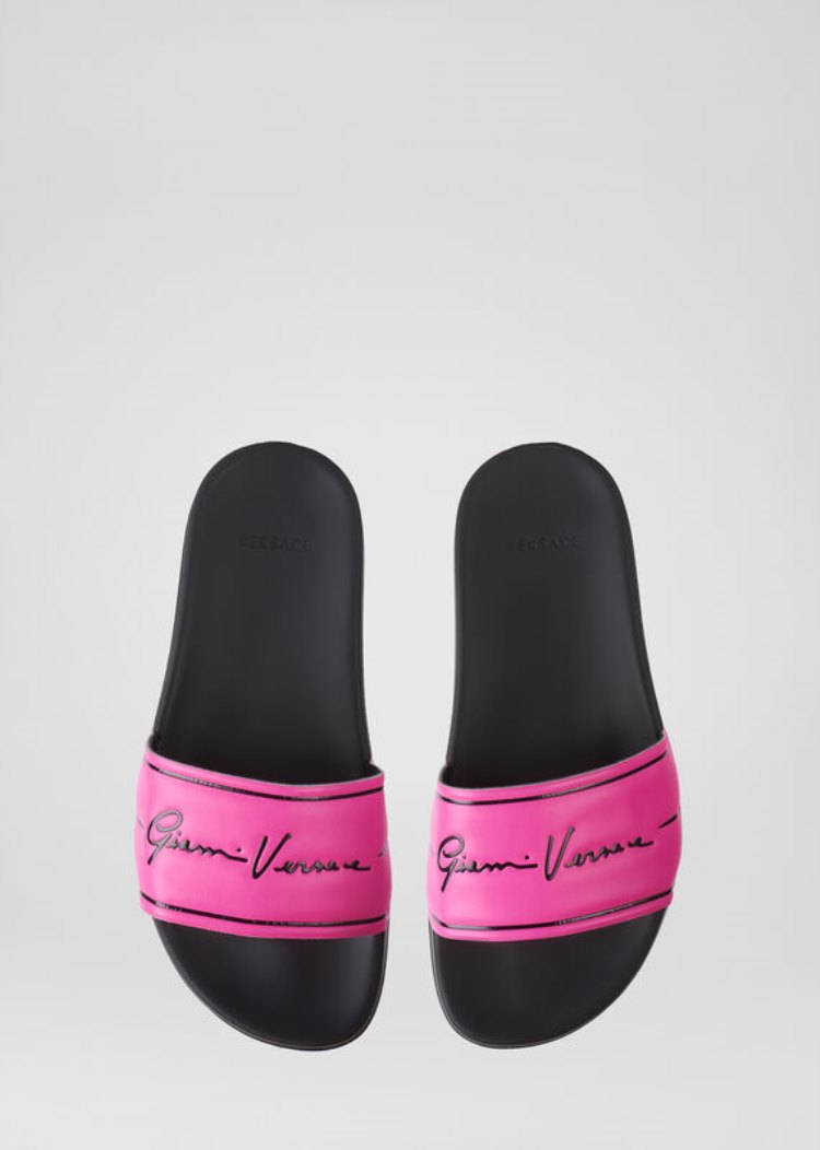 Versace GV Signature Slides παντοφλεσ γυναικεια ροζ | YRVV9CN